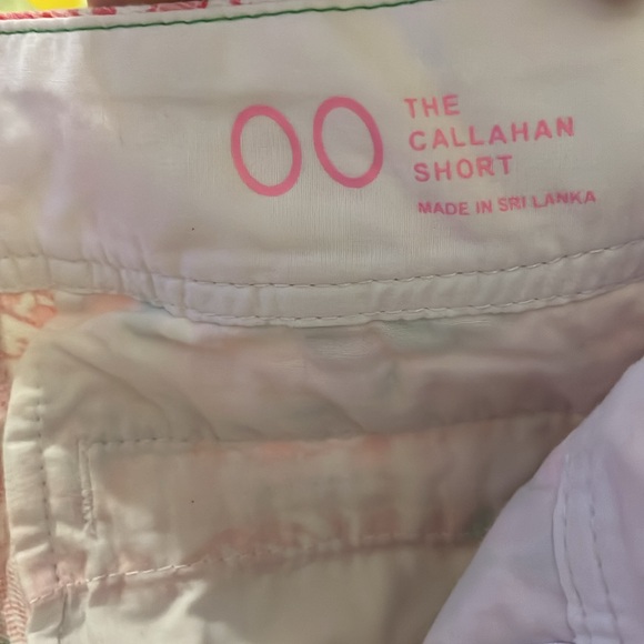 ⭐️Bogo⭐️ Lilly Pulitzer Sz 00 Callahan short flamingo design - Picture 9 of 11